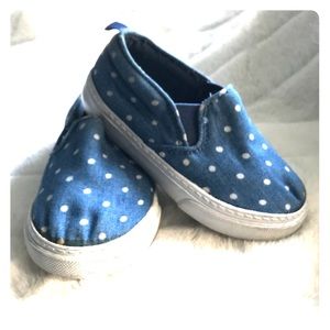 Denim & White Polka Dot GAP Toddler Shoes